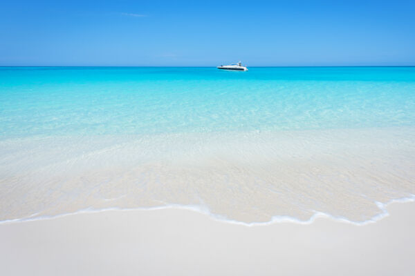 Beach and yacht