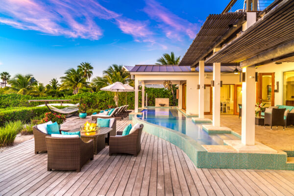 Pool at Sapphire Sunset with view of the ocean