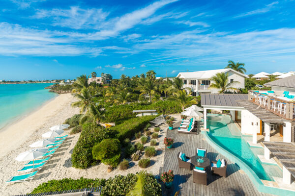 Pool at Sapphire Sunset with view of the ocean