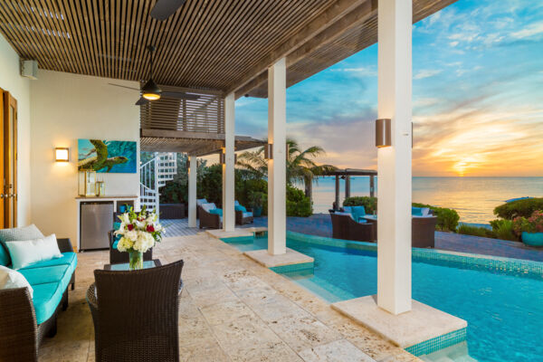 Pool at Sapphire Sunset with view of the ocean