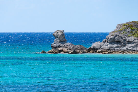 Lion rock off South Caicos