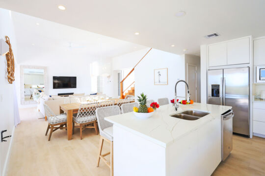 Bright kitchen in modern villa