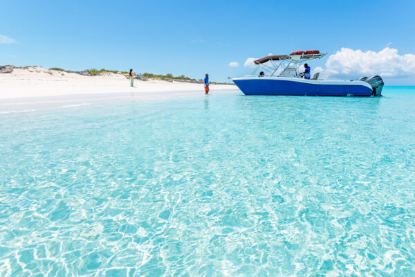 clear ocean at Water Cay