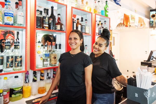 Bartenders at The Seafood Hub restaurant