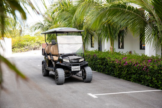 Golf cart beach shuttle