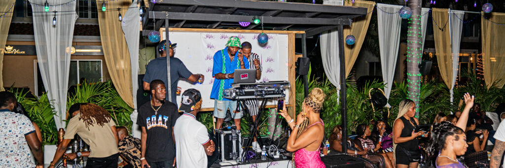 DJ at Shisha Lounge in the Turks and Caicos