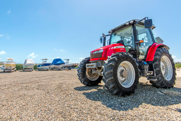 Massey Ferguson 5612 at South Bank Marina in the Turks and Caicos