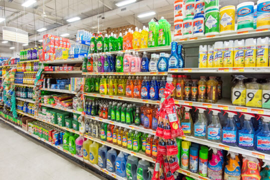 Detergents and cleaning products