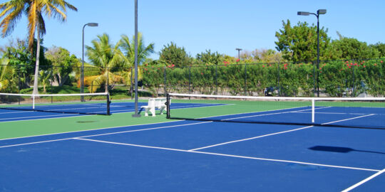 Tennis courts in Turks and Caicos