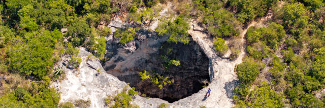 Aerial view of The Hole