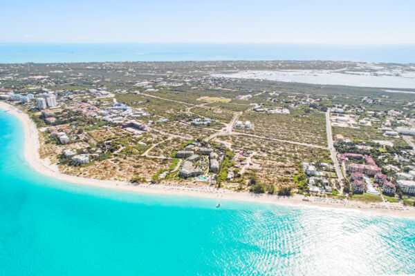 Aerial view of The Sands and Grace Bay