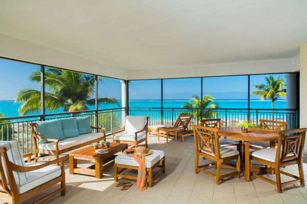 Beach loungers and umbrellas at The Sands