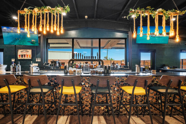 Bar at a brew pub in Turks and Caicos.