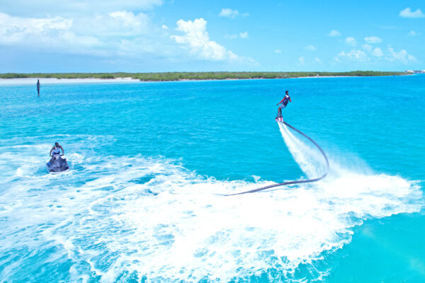 Flyboarding in the Turks and Caicos