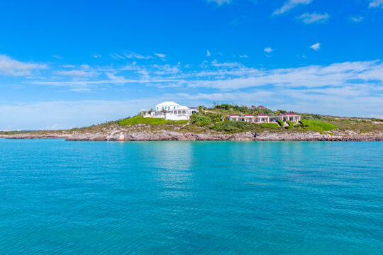 Large villas on a rocky coastal area of Turtle Tail, Providenciales