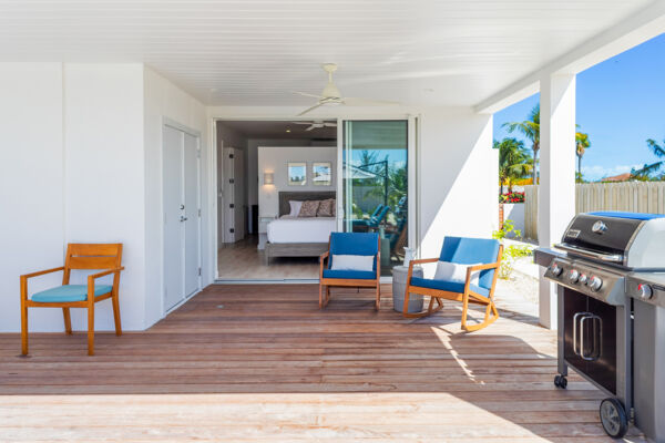 Aerial view of Villa Alee in the Leeward region of Providenciales