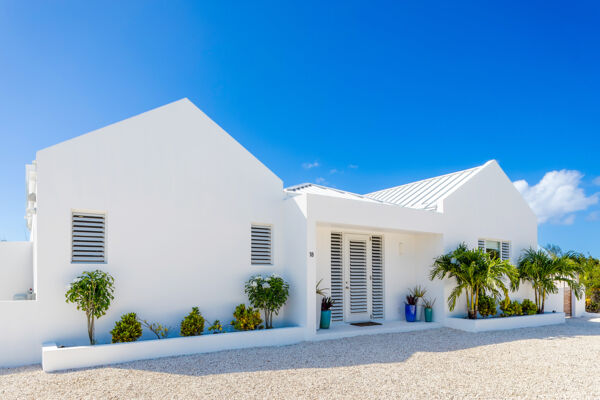 Aerial view of Villa Alee in the Leeward region of Providenciales