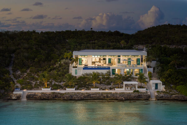 Aerial view of Villa Blue Vista