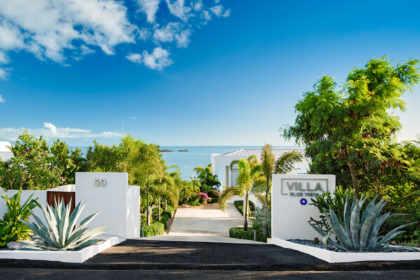 Aerial view of Villa Blue Vista