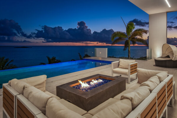 Firepit at a villa