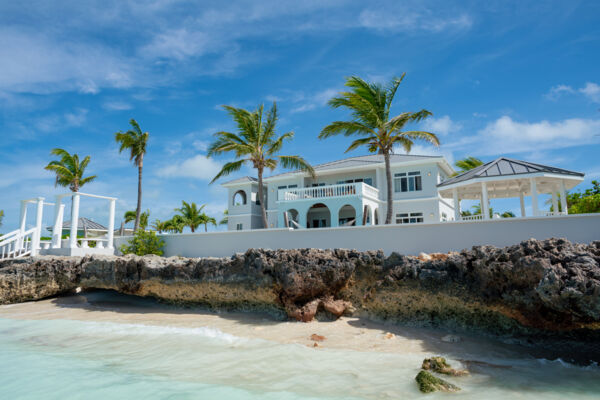 Aerial view of the pool at Villa de Ligera 