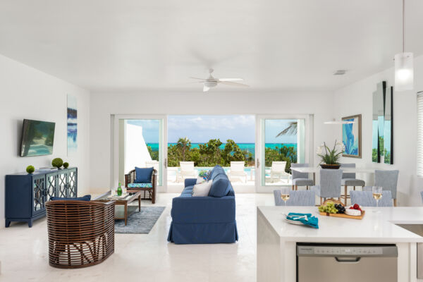 Interior of a modern beach villa