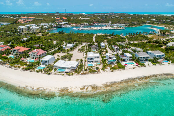 Aerial view of Villa Sandpebble