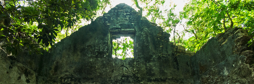Loyalist ruins at Wade's Green Plantation in the Turks and Caicos
