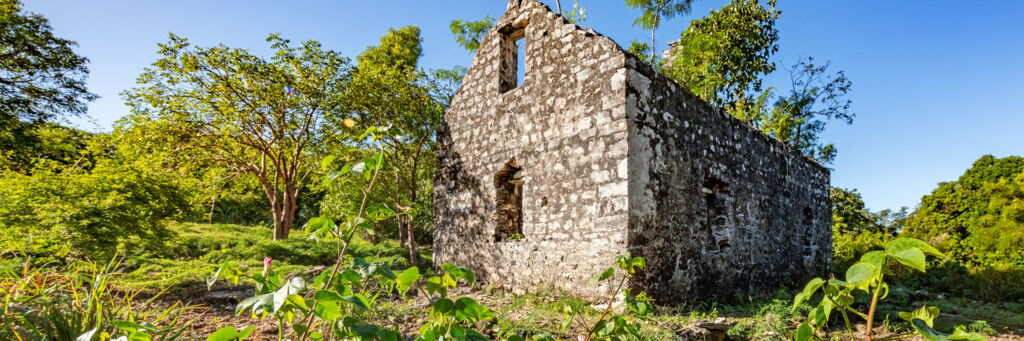 Loyalist ruins at Wade's Green Plantation in the Turks and Caicos