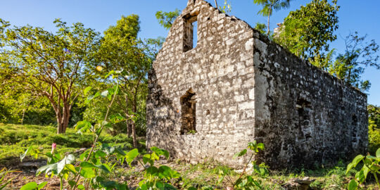 Loyalist ruins at Wade's Green Plantation in the Turks and Caicos