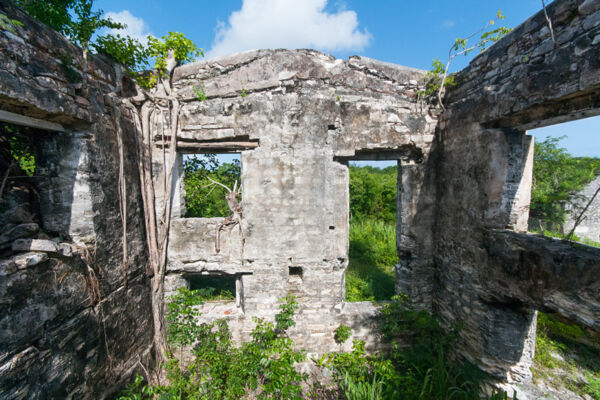 Wade's Green Plantation on the island of North Caicos in the Turks and Caicos