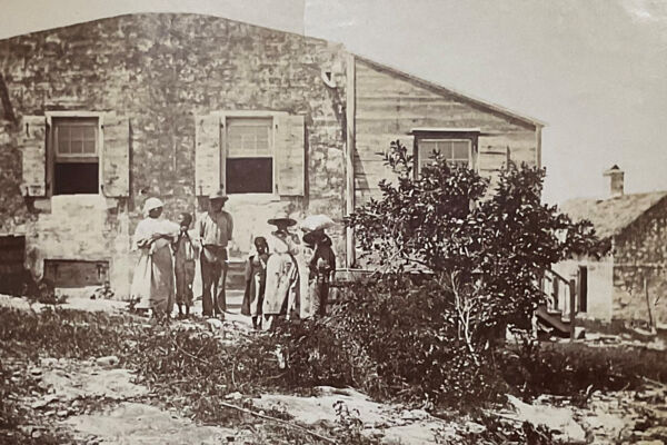 Old photo of the Wades Green Great House in 1899