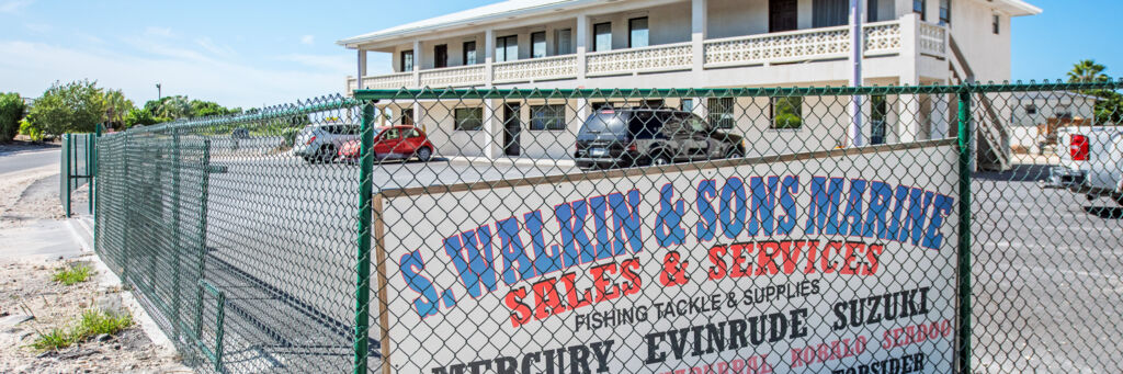 Exterior view of the Walkin Marine shop