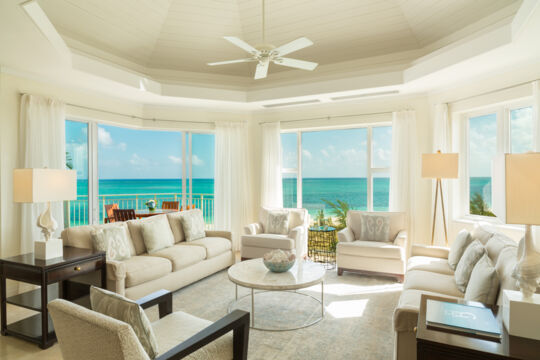 Living room at the West Bay Club