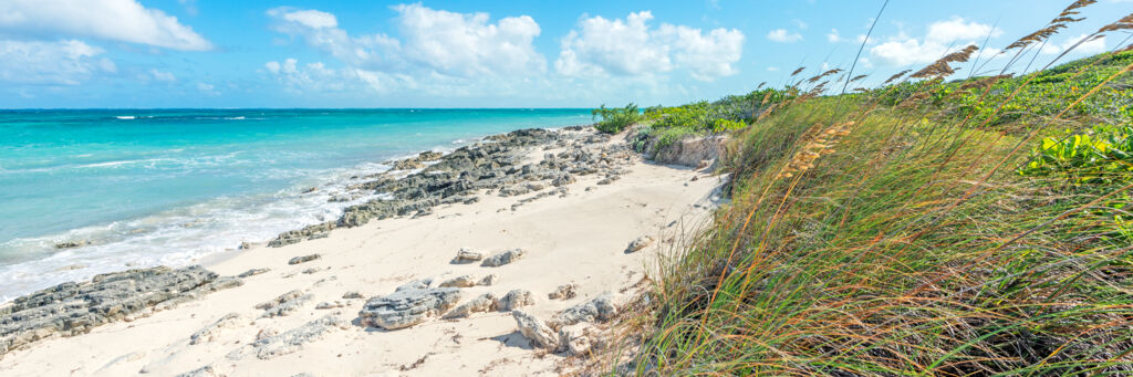 Wheeland Beach on the island of Providenciales in the Turks and Caicos